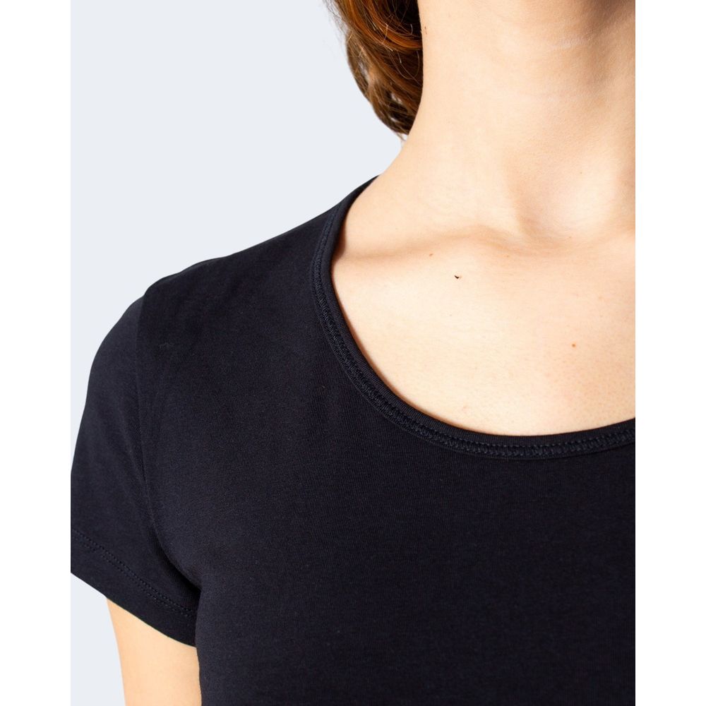 Only Black Cotton T-Shirt