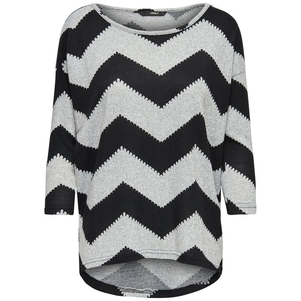 Only Gray Polyester Pattern Shirt