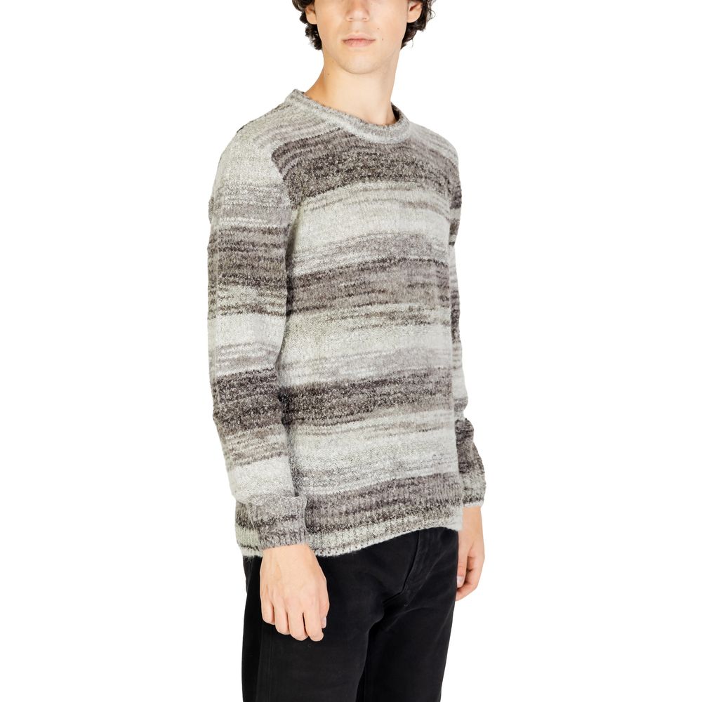 Gianni Lupo Gray Polyacrylic Sweatshirt