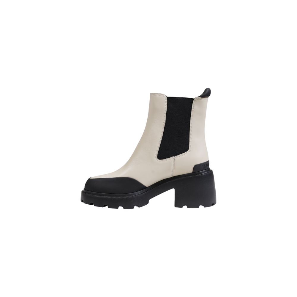Tommy Hilfiger Jeans Beige Leather Ankle