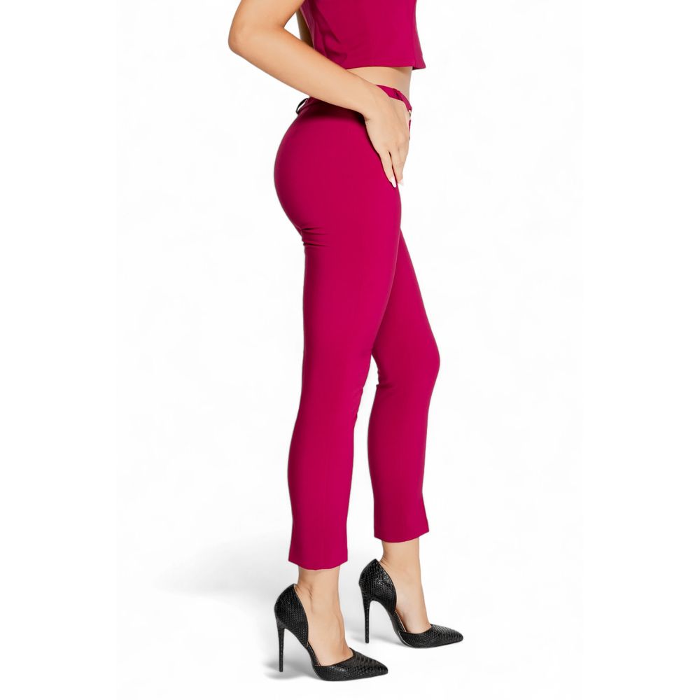 Rinascimento Bordeaux Polyester Casual Pants