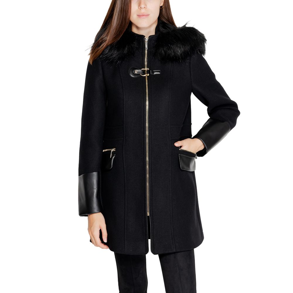 Morgan De Toi Black Wool Coat
