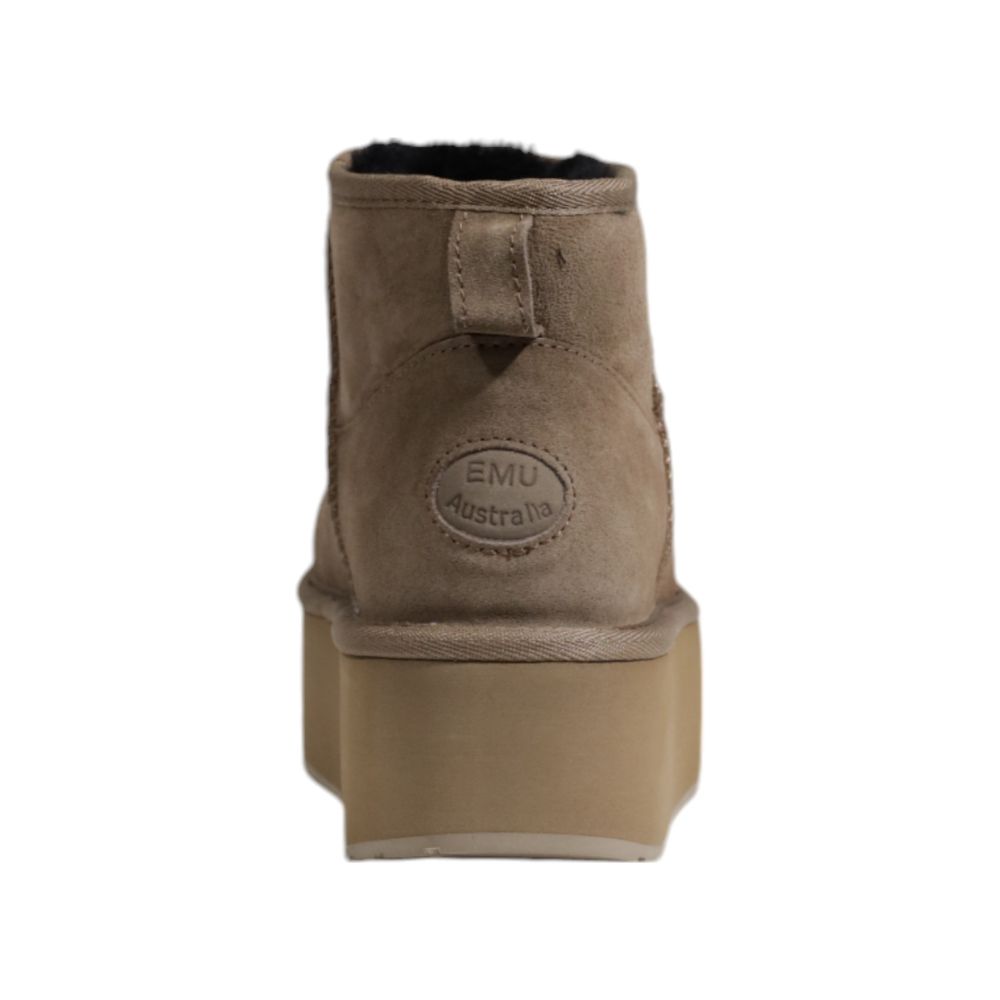 EMU Australia Gray Leather Ankle