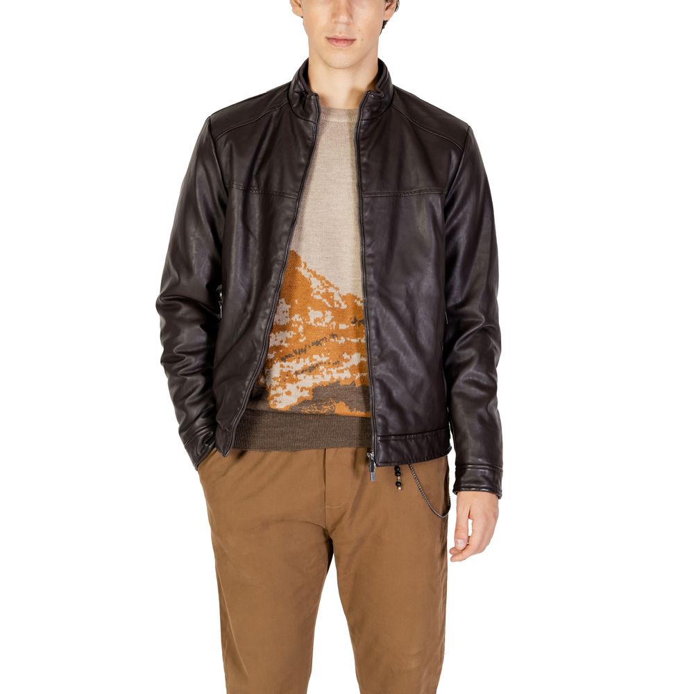 Hamaki-Ho Brown Viscose Jackets & Coat