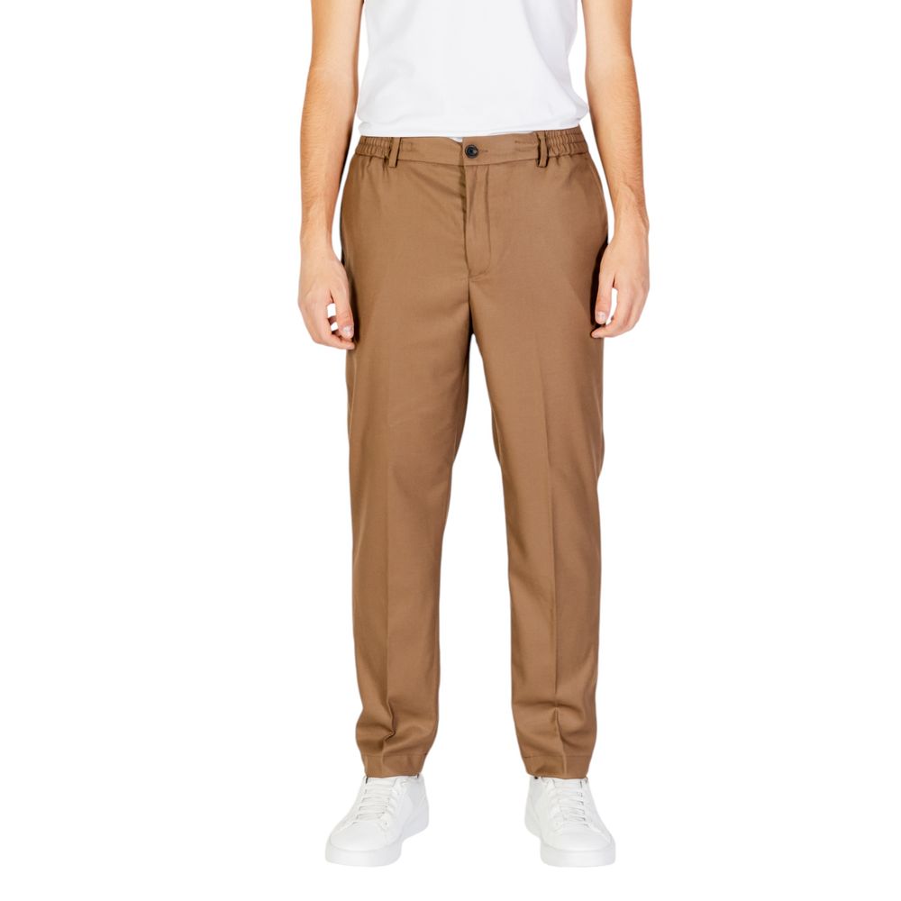 Hamaki-Ho Beige Polyester Casual Pants