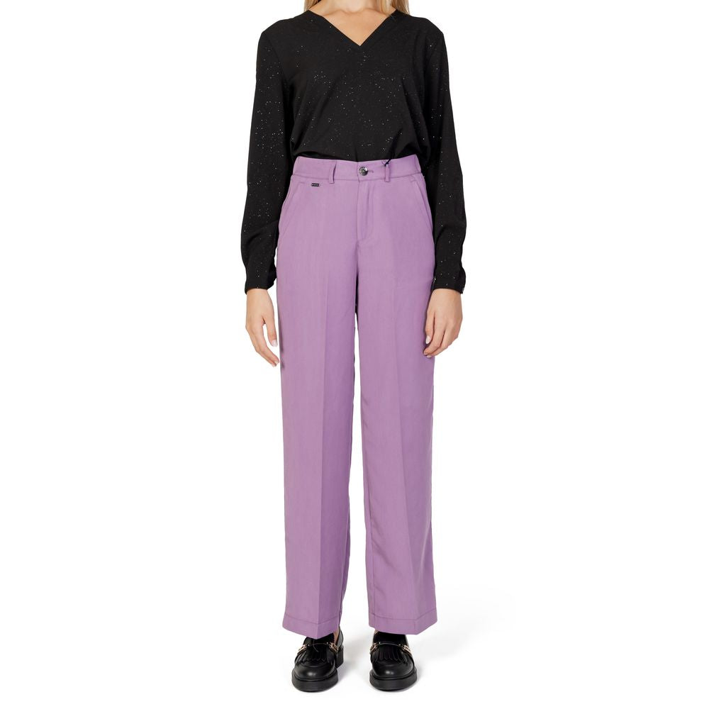 Street One Purple Lyocell Pant