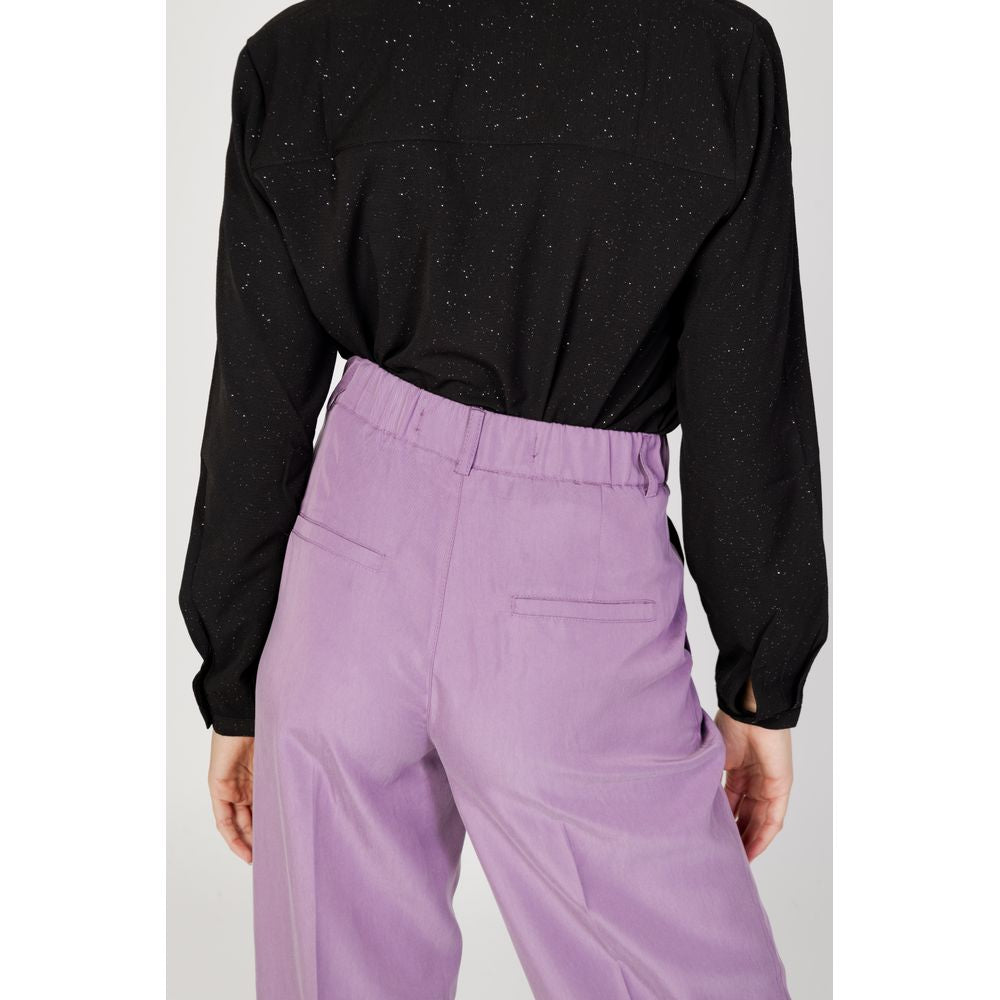 Street One Purple Lyocell Pant