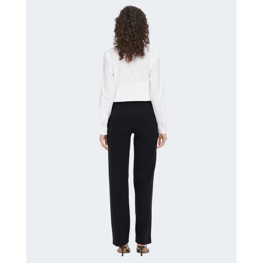 Jacqueline De Yong Black Elastane Dress Pants