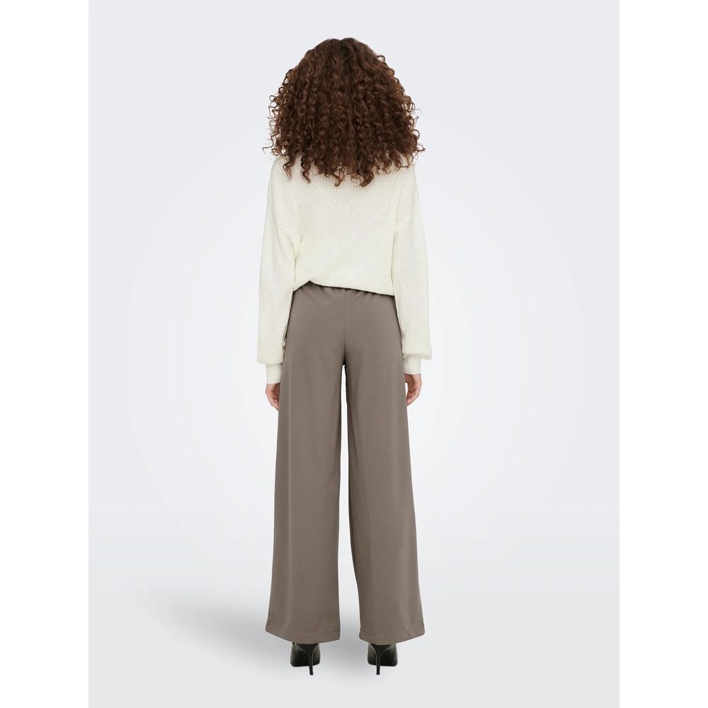 Jacqueline De Yong Gray Polyester Pant