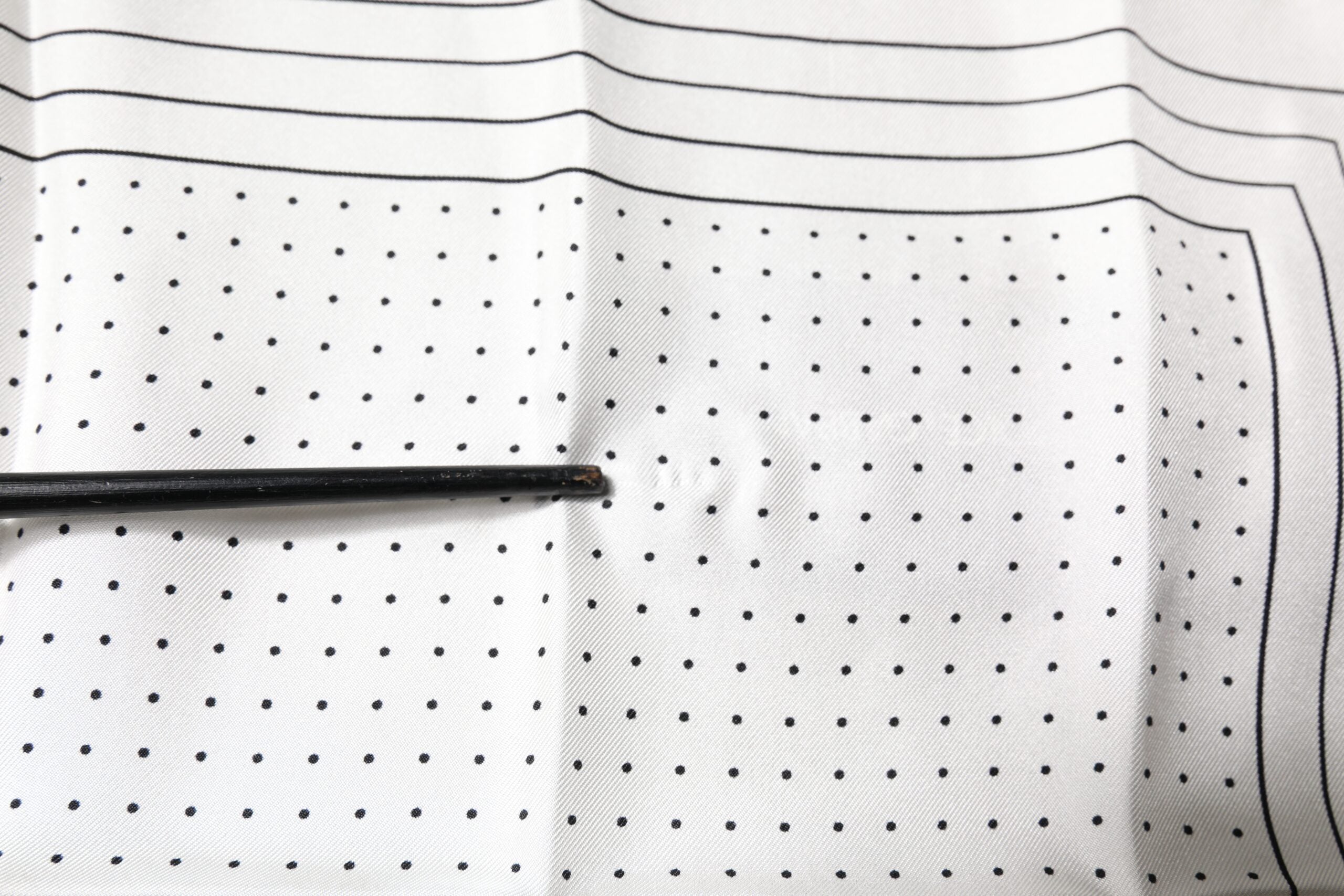 Dolce & Gabbana White Polka Dots Square Handkerchief Scarf