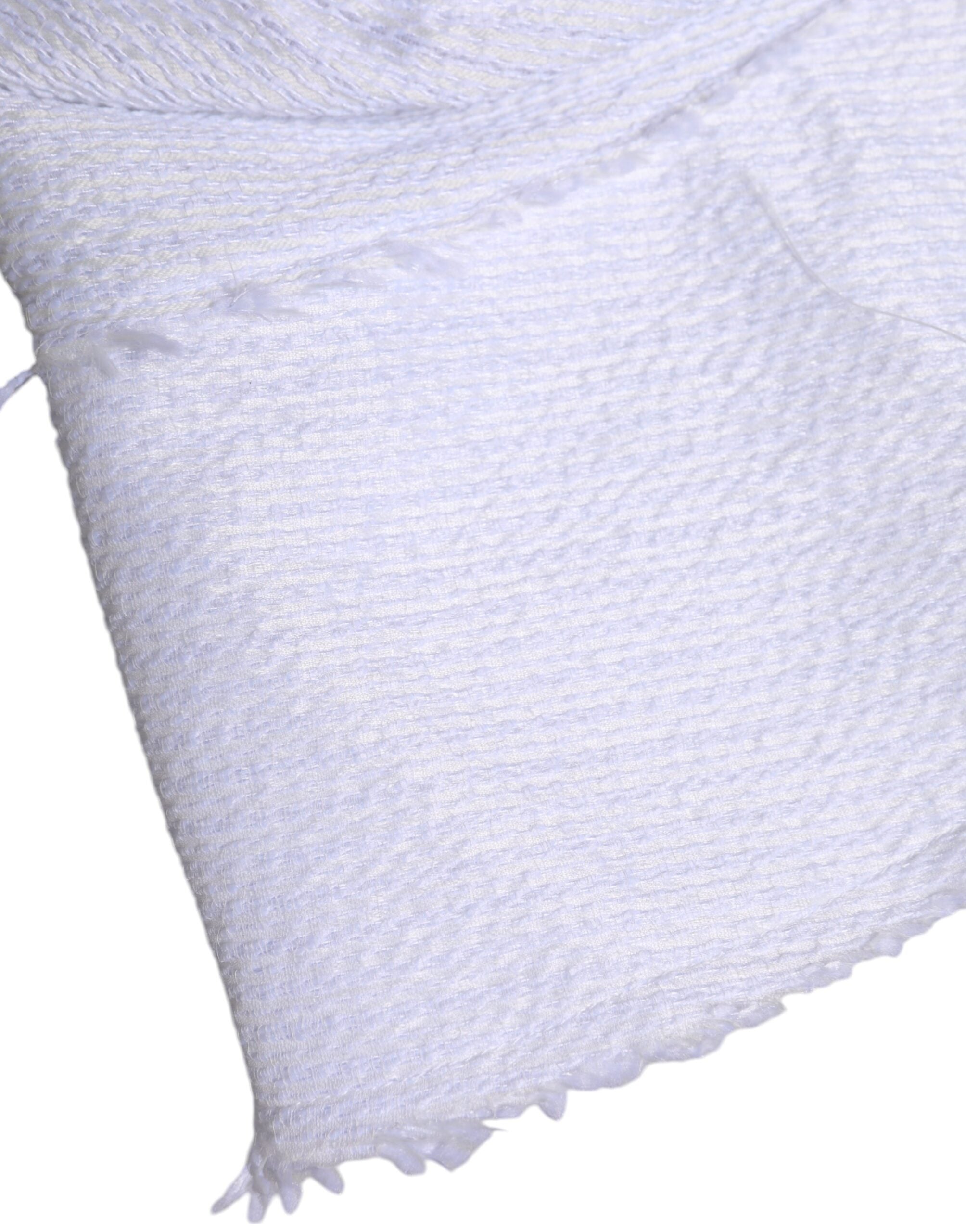 Dolce & Gabbana White Polyester Wide Brim Bucket Hat