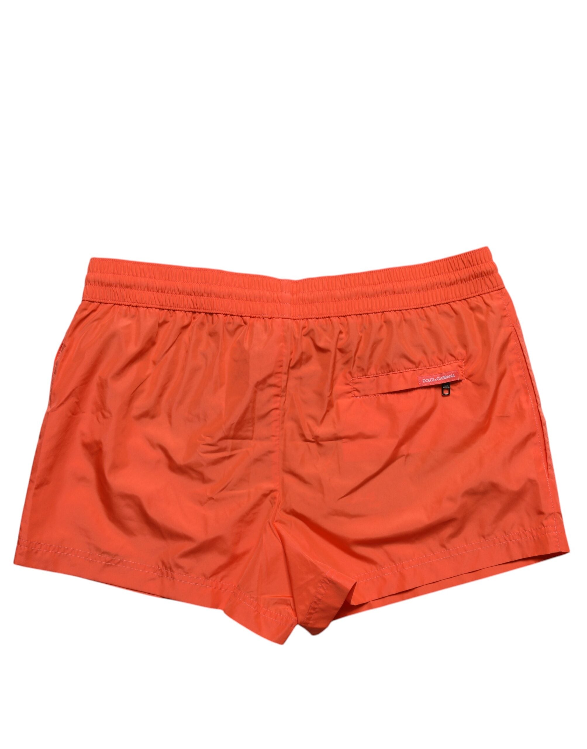 Dolce & Gabbana Orange Polyester Beachwear Shorts 2Pc Swimwear