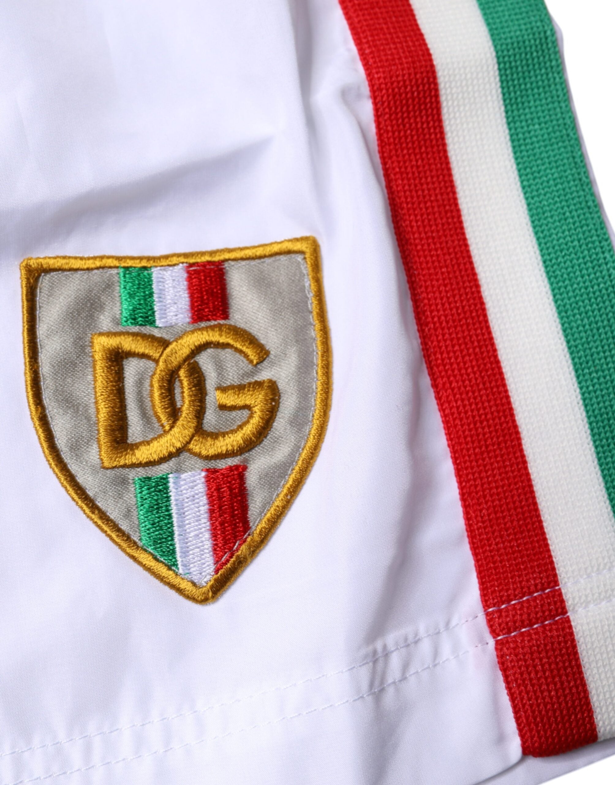 Dolce & Gabbana White Stripes Beachwear Shorts 2 Pc Swimwear