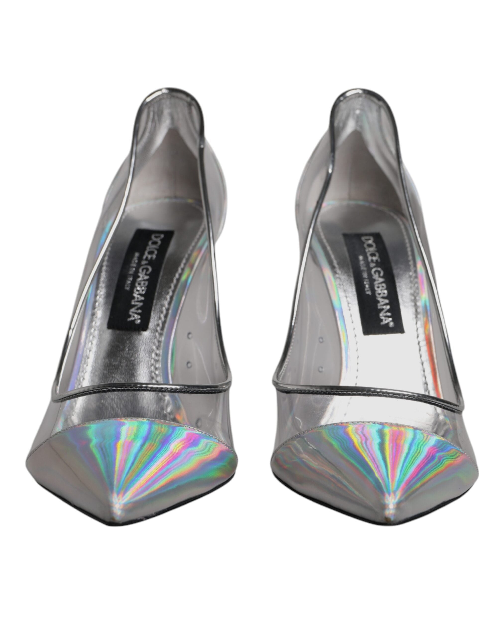 Dolce & Gabbana Multicolor Iridescent Pointed Toe Pumps Shoes