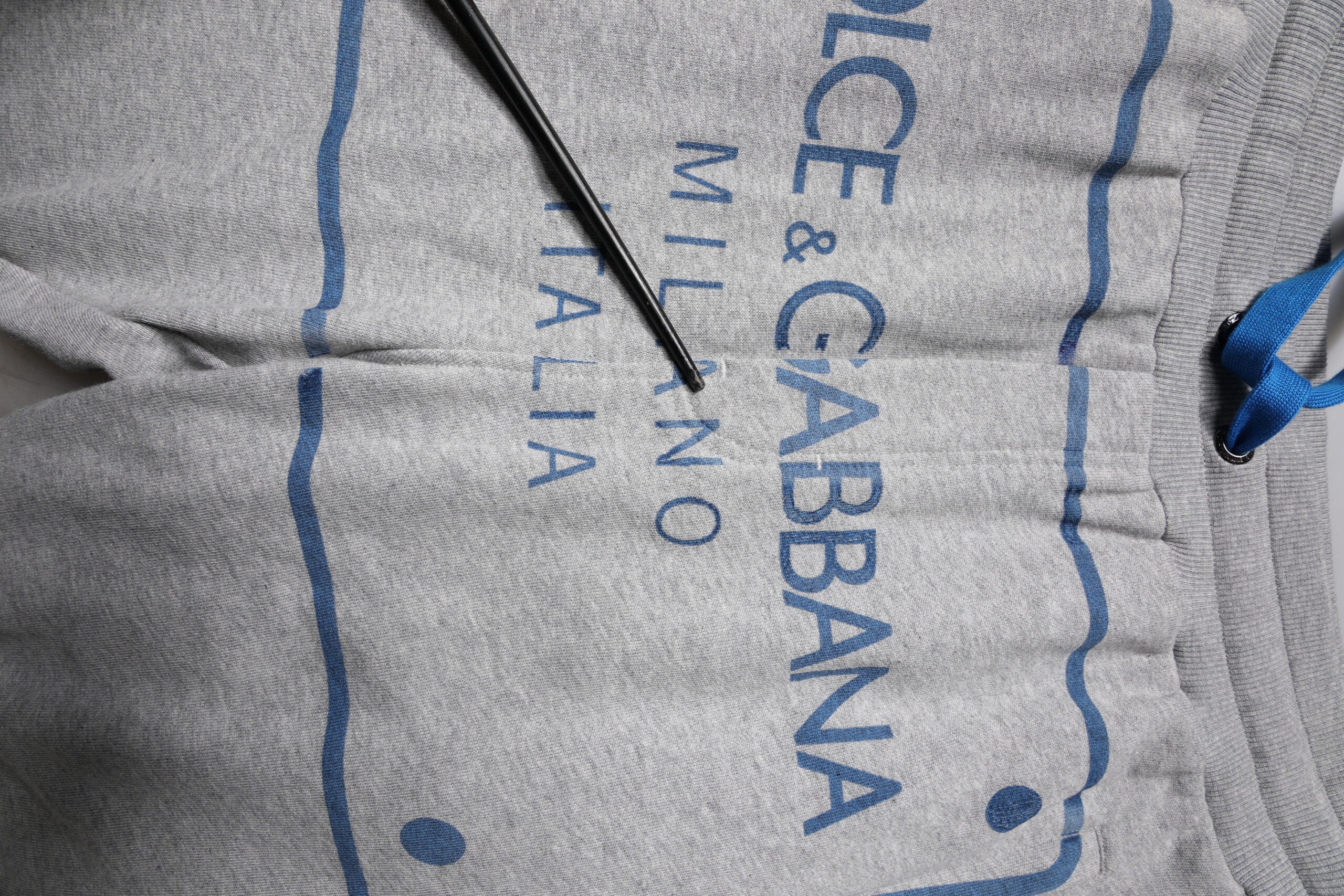 Dolce & Gabbana Gray Logo Cotton Men Jogger Sweatpants Pants