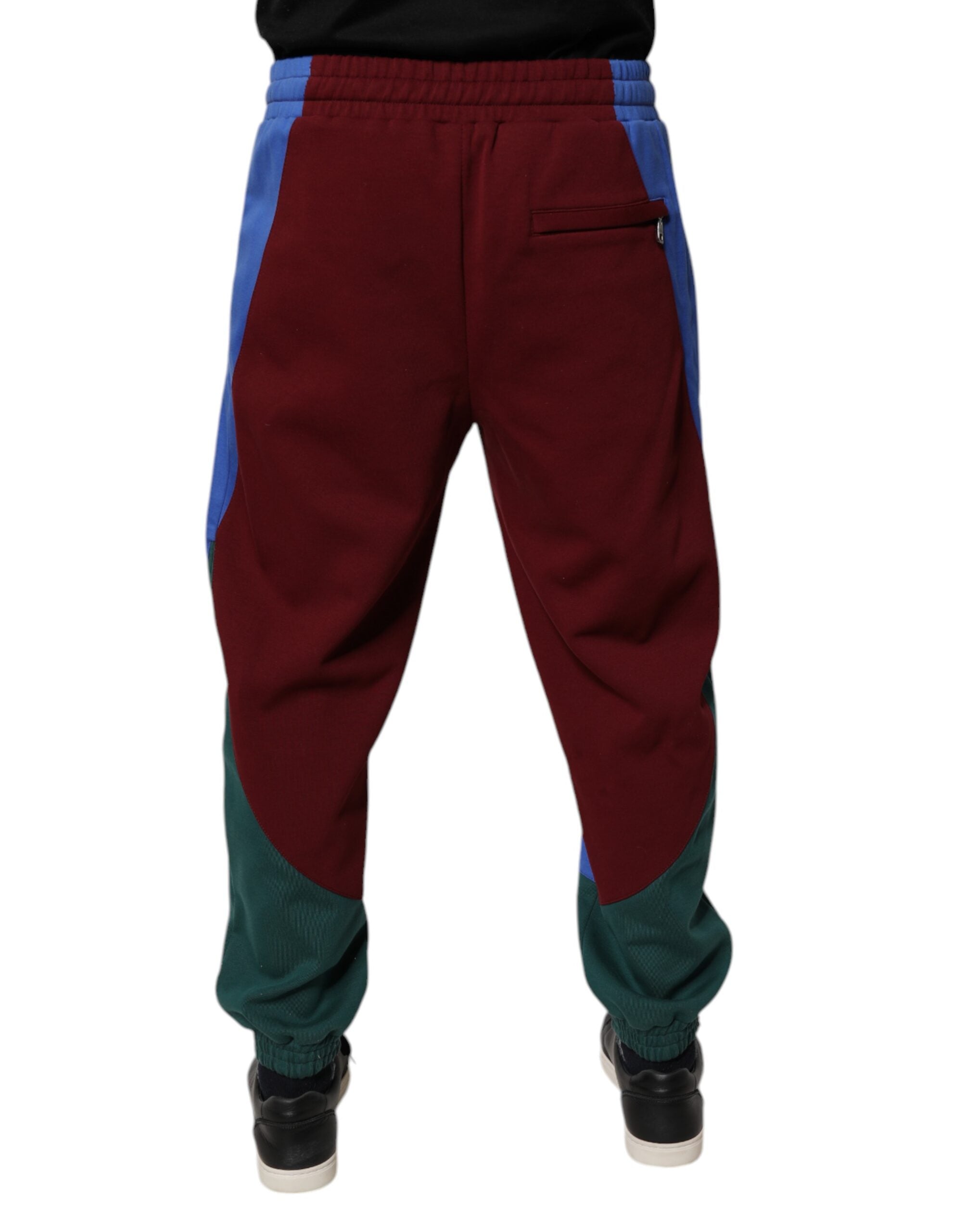 Dolce & Gabbana Multicolor Cotton Men Jogger Sweatpants Pants
