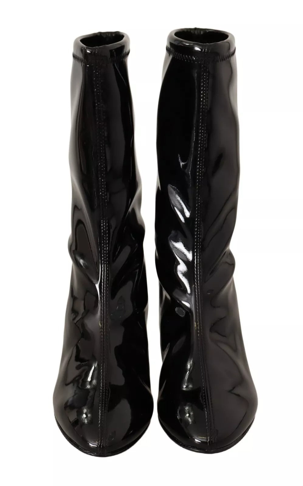 Stuart Weitzman Black Patent Leather High Heels Boots Shoes