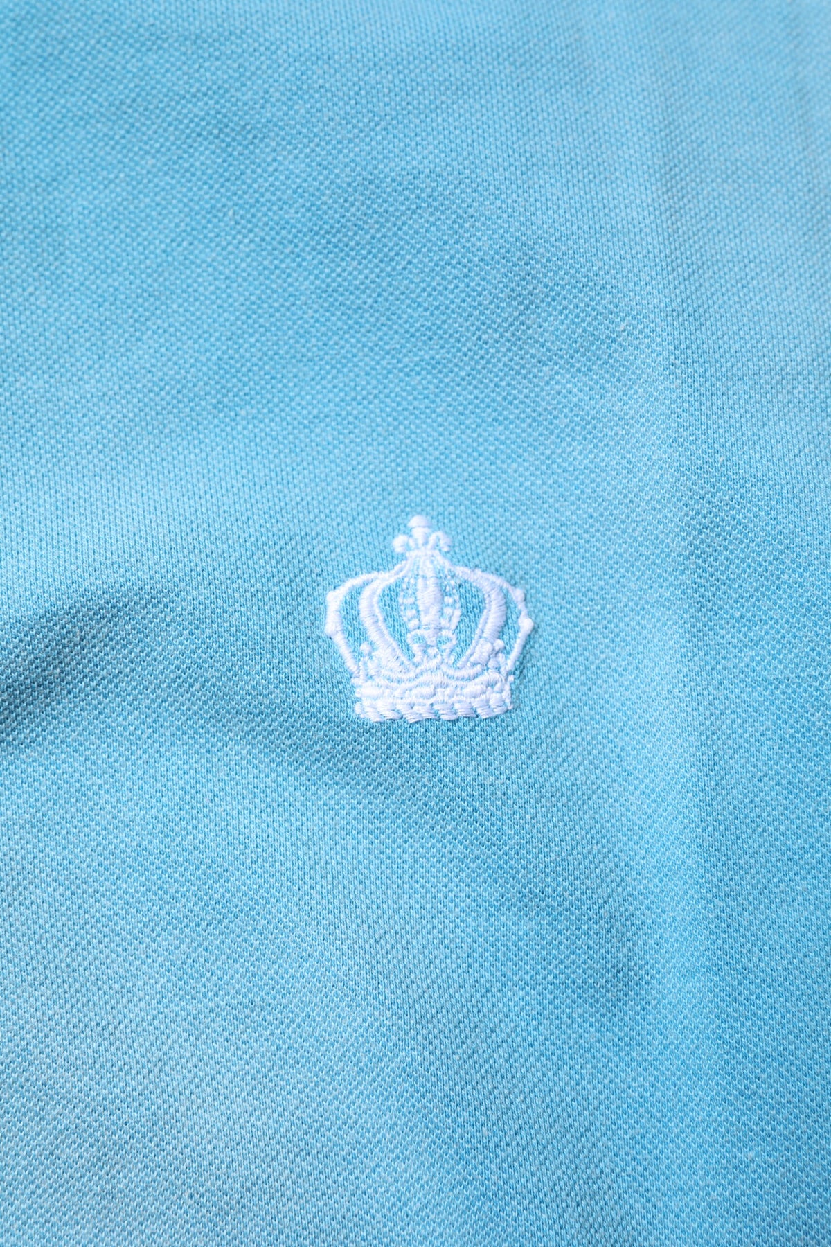 Dolce & Gabbana Blue Cotton Crown Collared Men Polo T-shirt