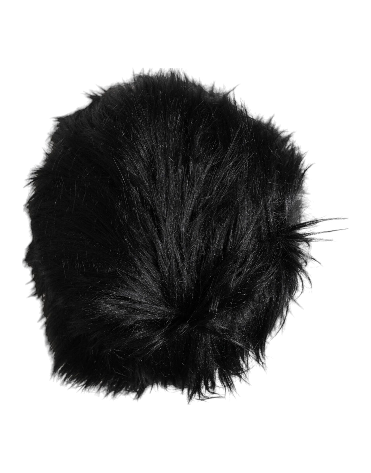 Dolce & Gabbana Black Faux Fur Bucket Hat