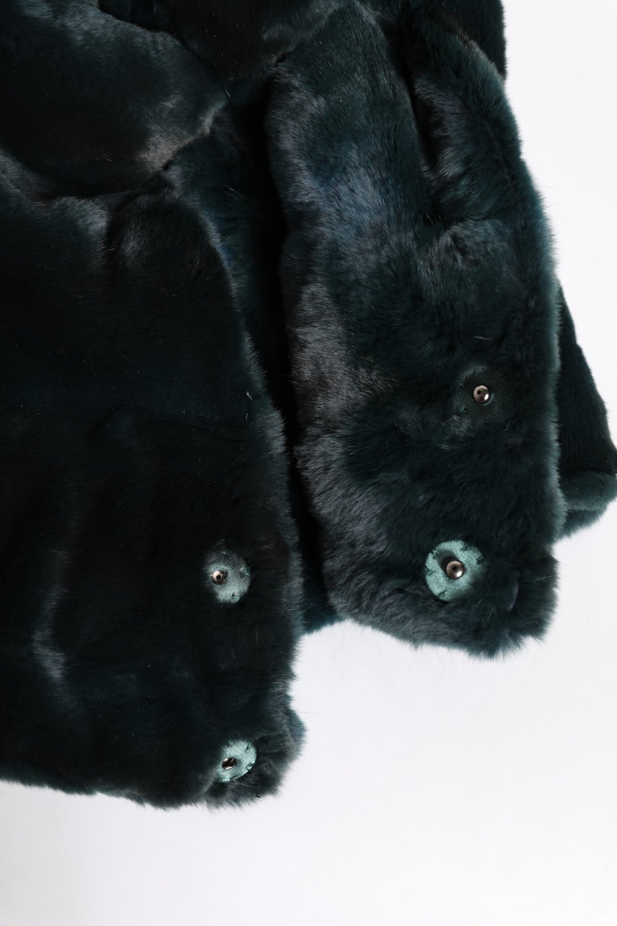 Dolce & Gabbana Black Weasel Fur Womens Beanie Hat