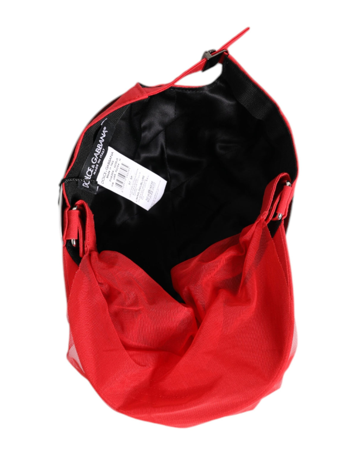 Dolce & Gabbana Red Cotton 6 Panels Women Baseball Cap