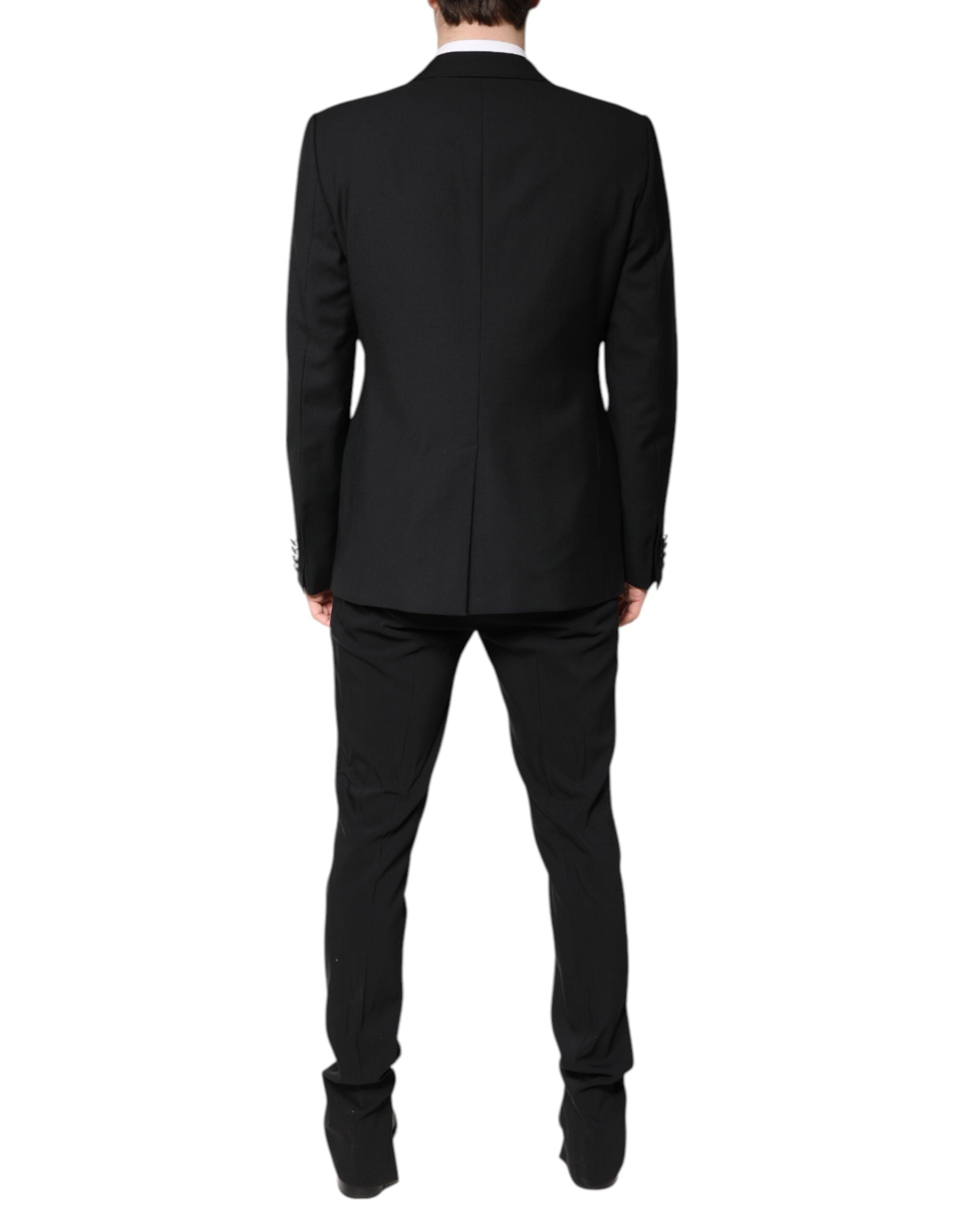 Dolce & Gabbana Black Wool Single Breasted Blazer Jacket