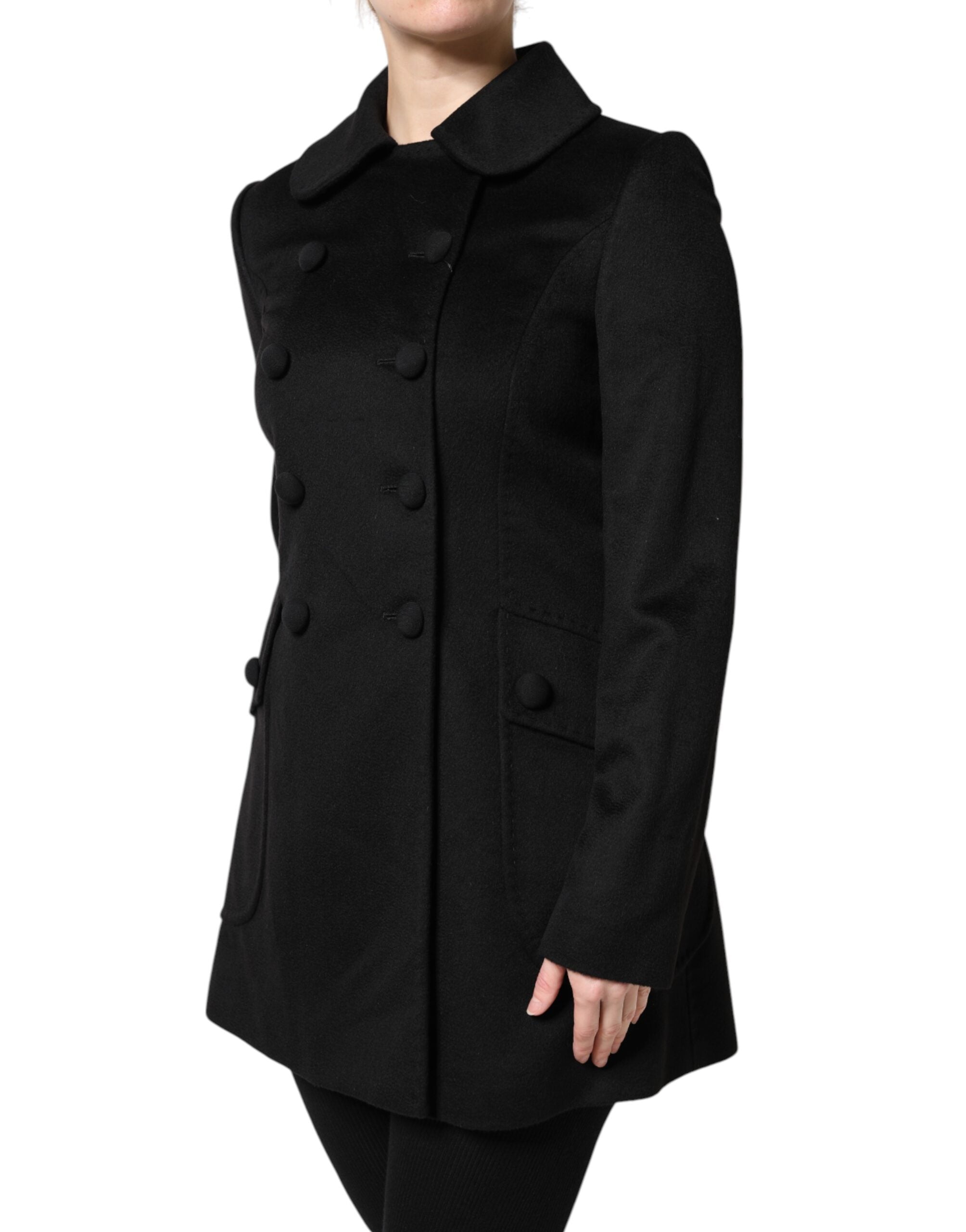 Dolce & Gabbana Black Wool Sartoria Italiano Blazer Jacket