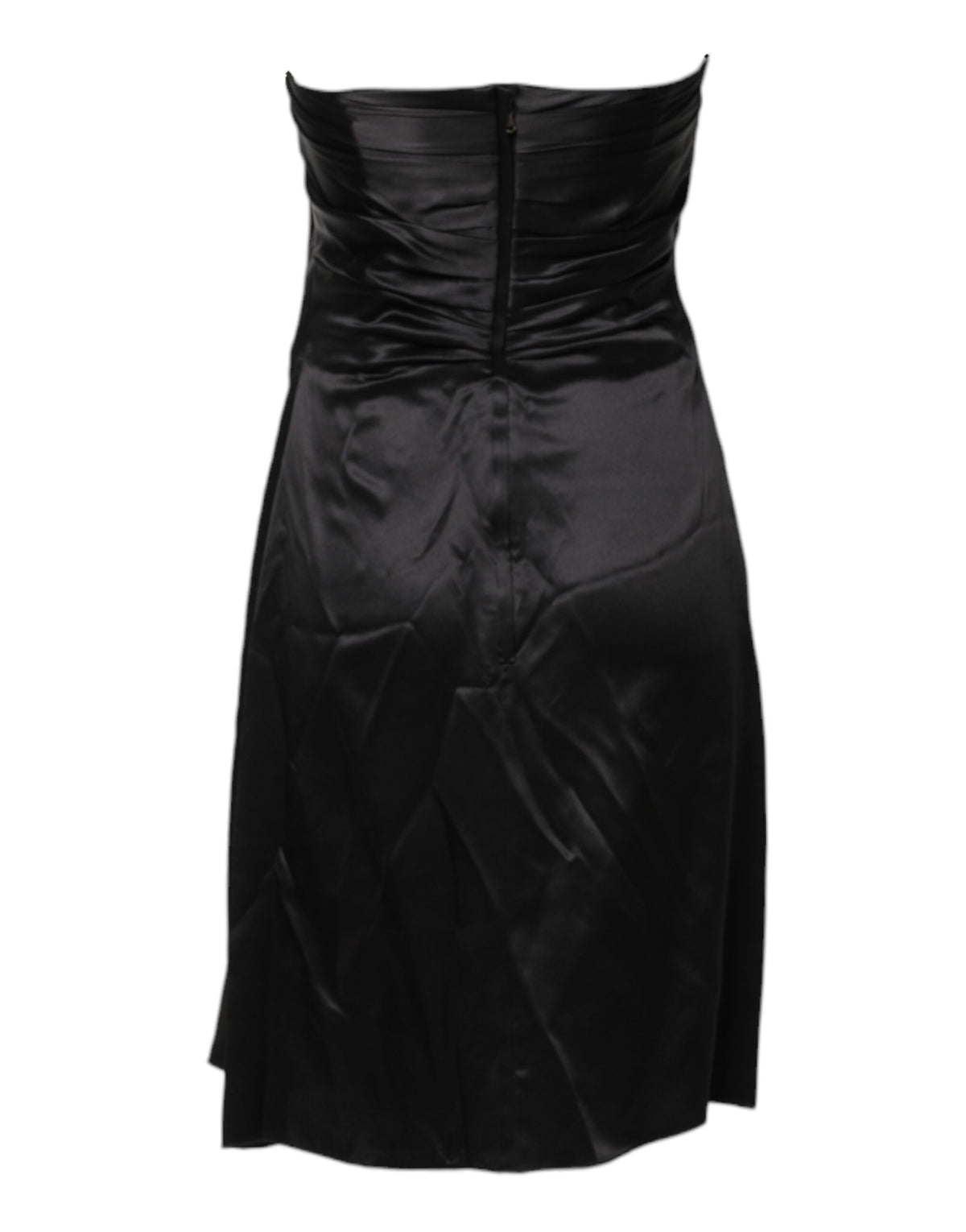 Dolce & Gabbana Black Strapless Sheath A-line Mini Dress