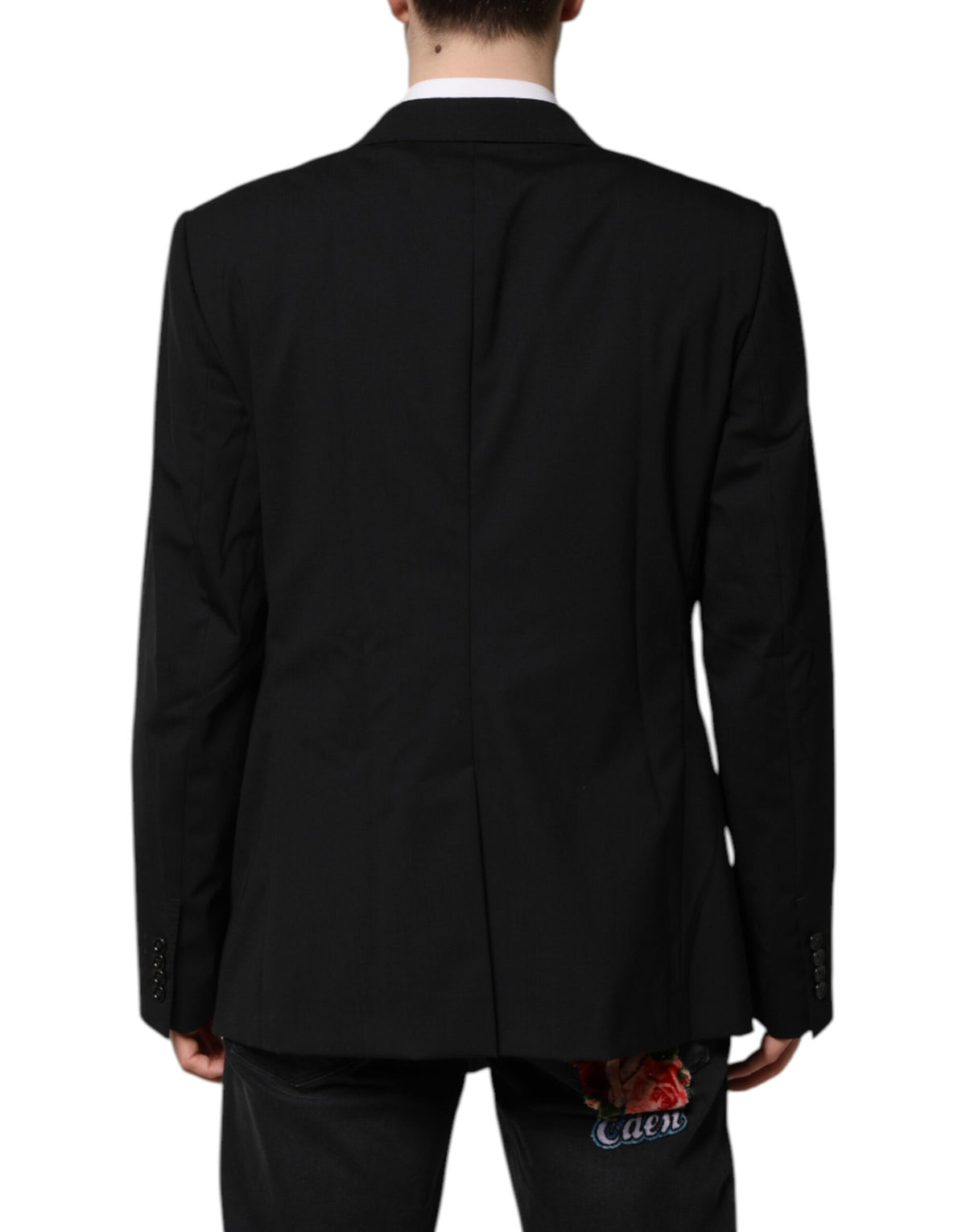 Dolce & Gabbana Black MARTINI Double Breasted Suit Jacket