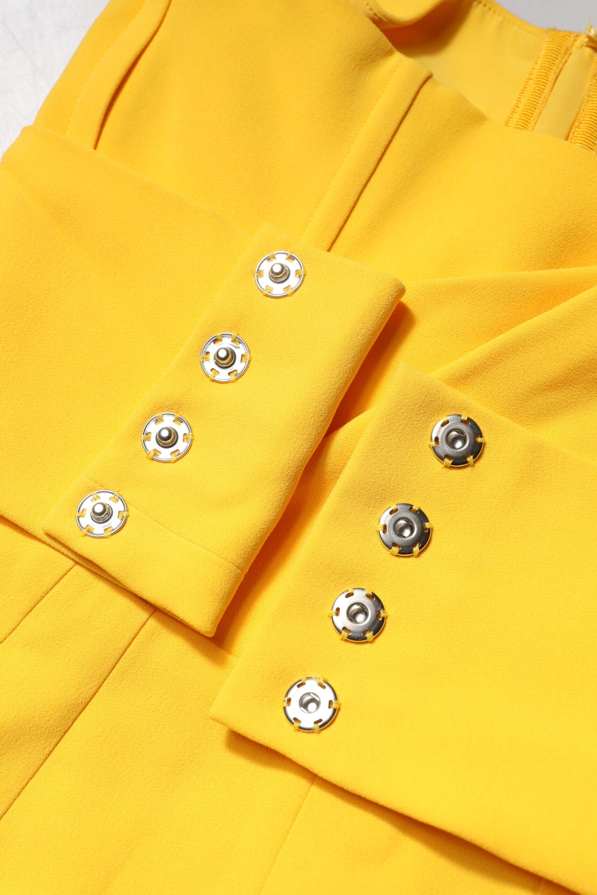 Dolce & Gabbana Yellow One Shoulder Side Slit Midi Dress
