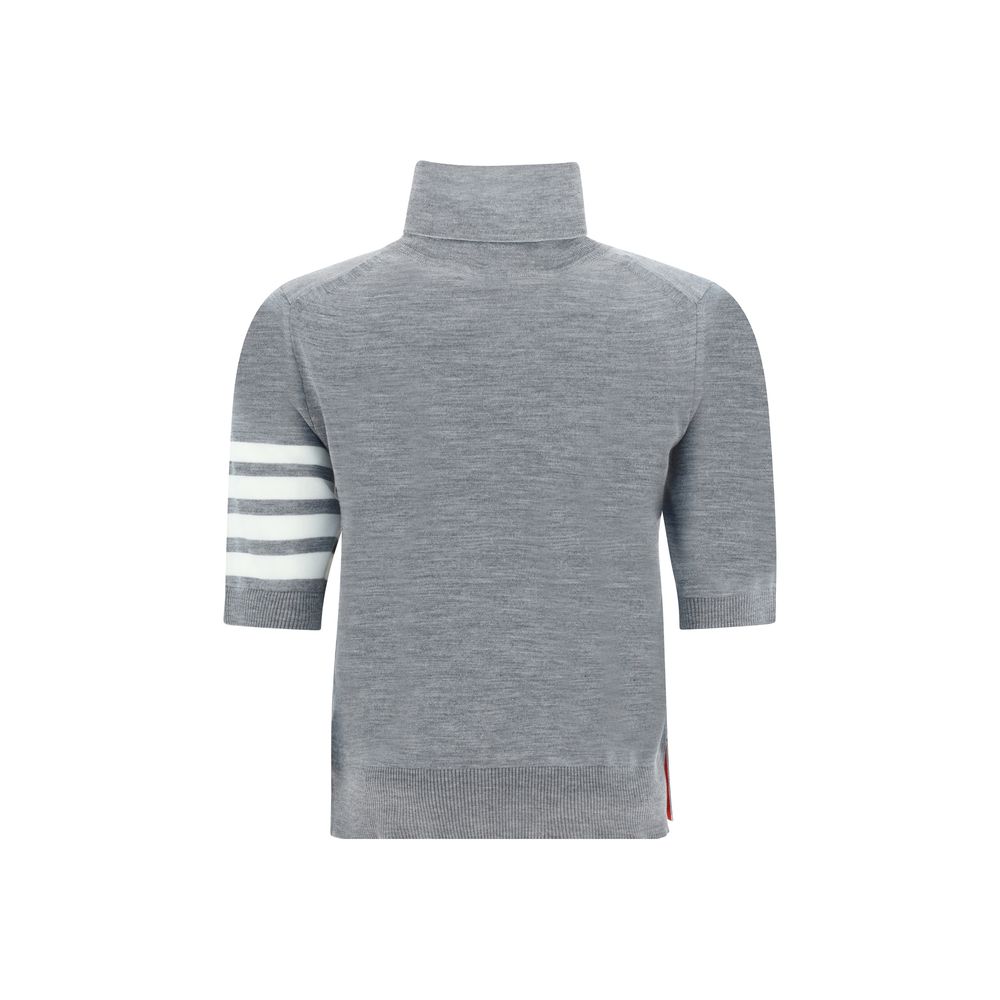 Thom Browne Gray Polyamide Turtleneck