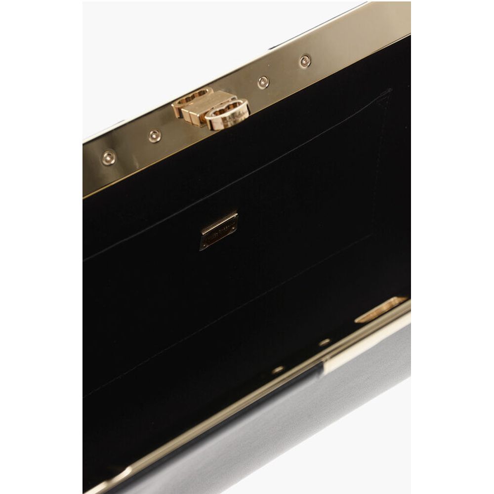 Dolce & Gabbana Black Calfskin Clutch Bag