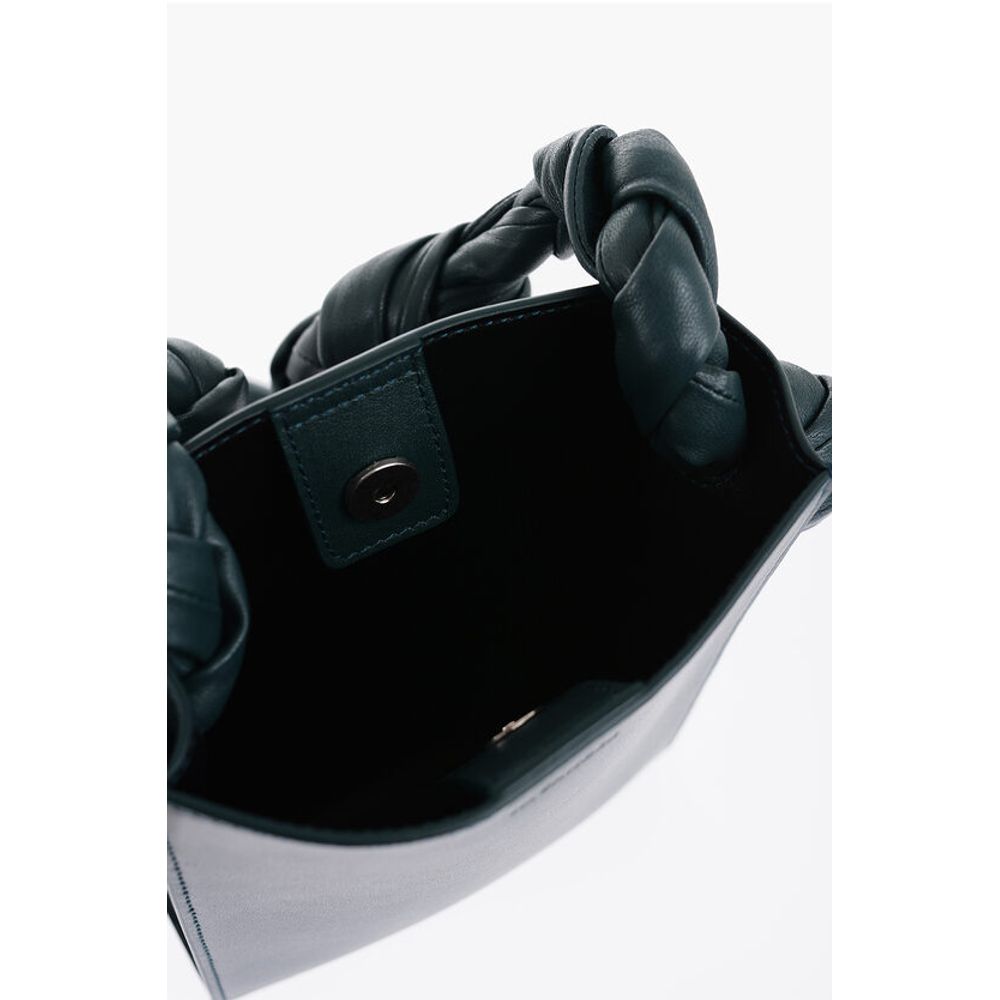Jil Sander Green Cowhide Shoulder Bag