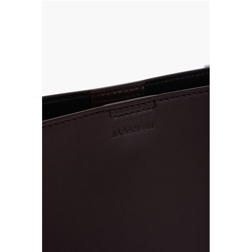 Jil Sander Burgundy Cowhide Shoulder Bag