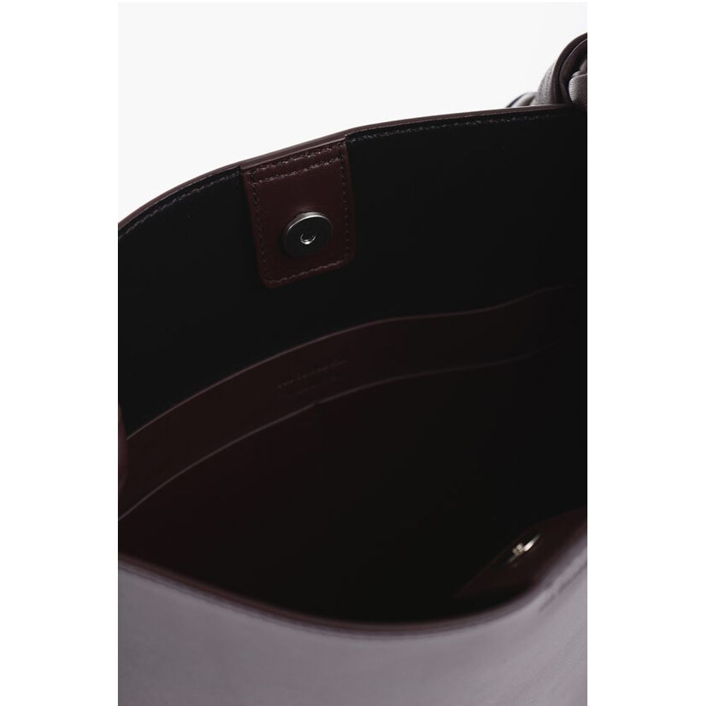Jil Sander Burgundy Cowhide Shoulder Bag