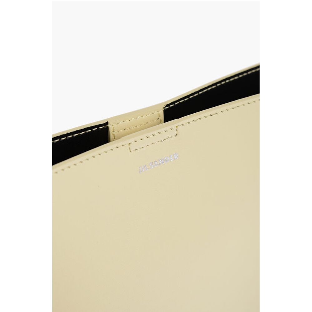 Jil Sander Yellow Cowhide Shoulder Bag