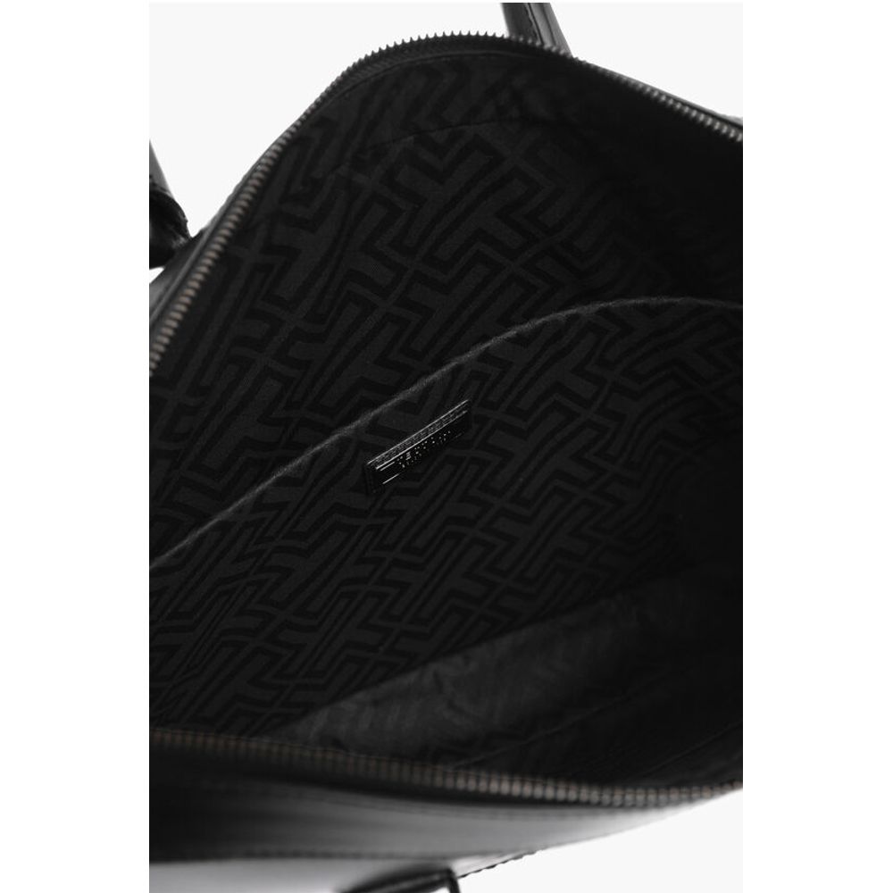 Testoni Black Cowhide Shoulder Bag