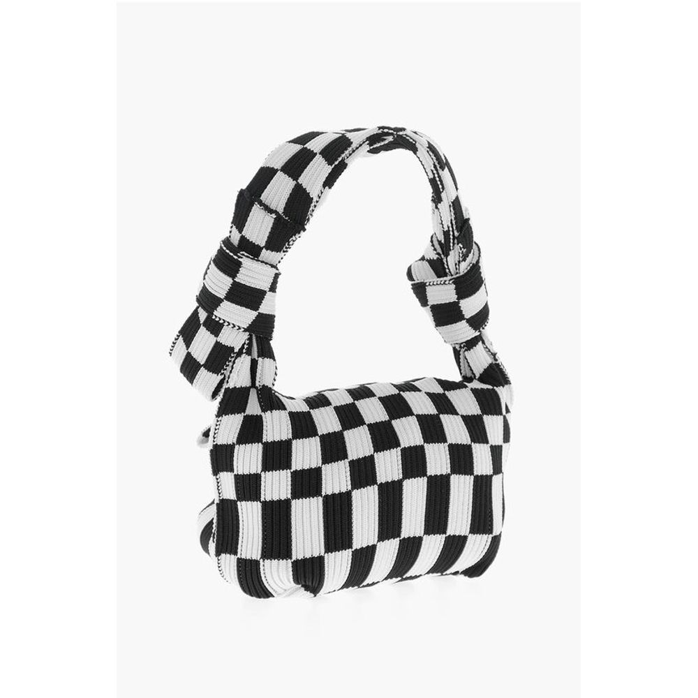 Last Frame Black And White Polyester Shoulder Bag