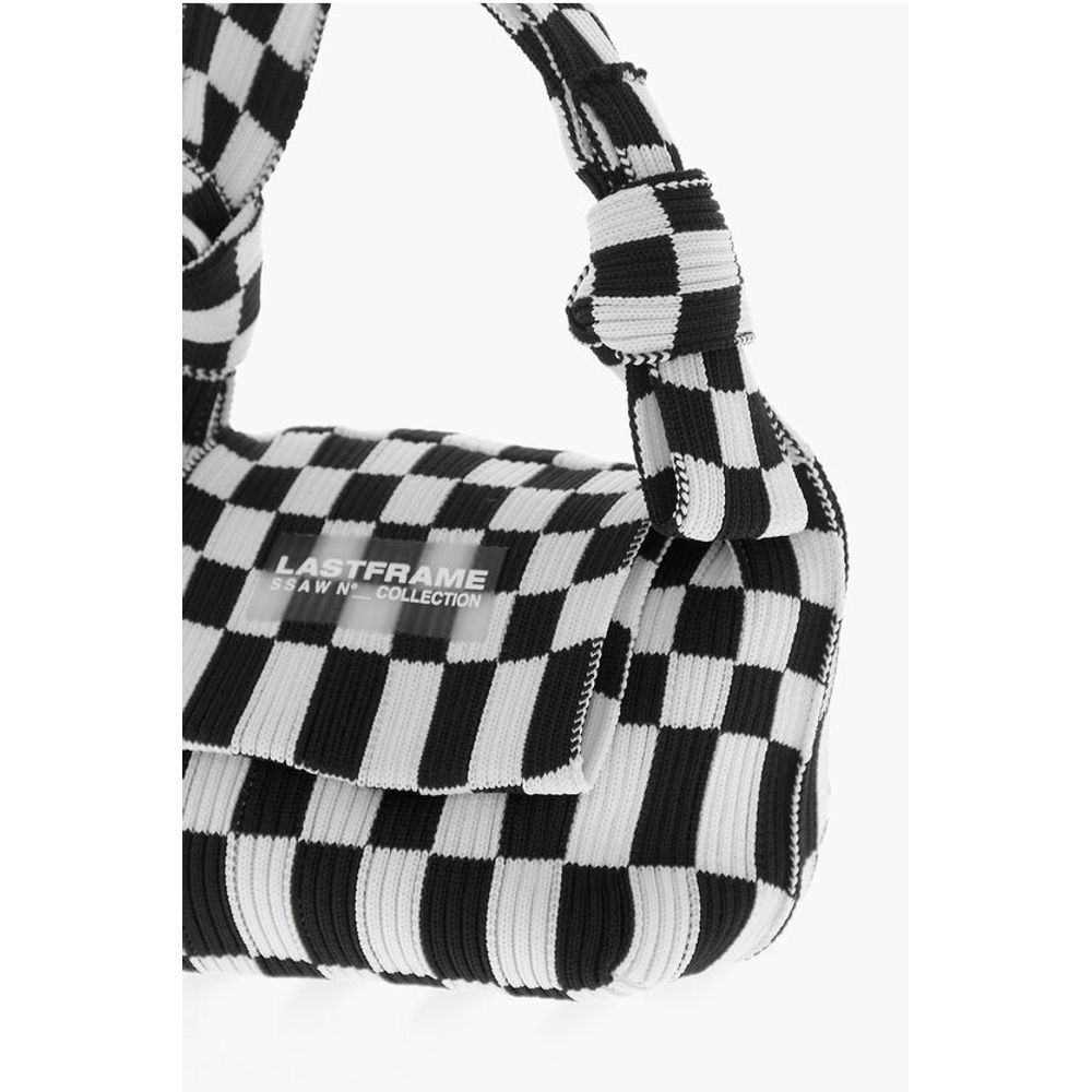Last Frame Black And White Polyester Shoulder Bag