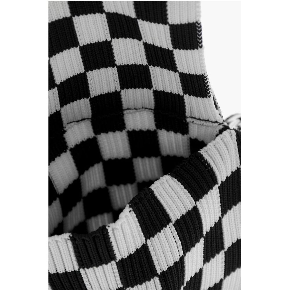 Last Frame Black And White Polyester Shoulder Bag