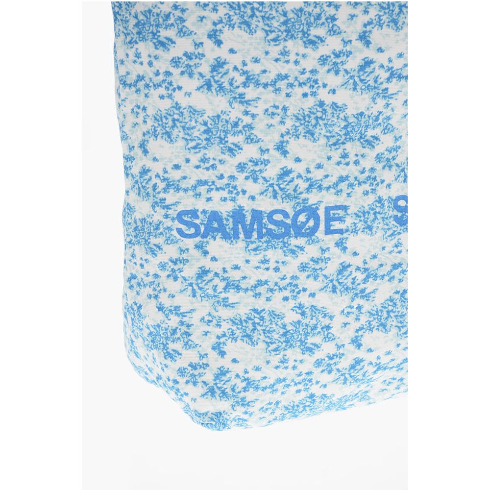 Samsoe Samsoe Blue Cotton Shoulder Bag