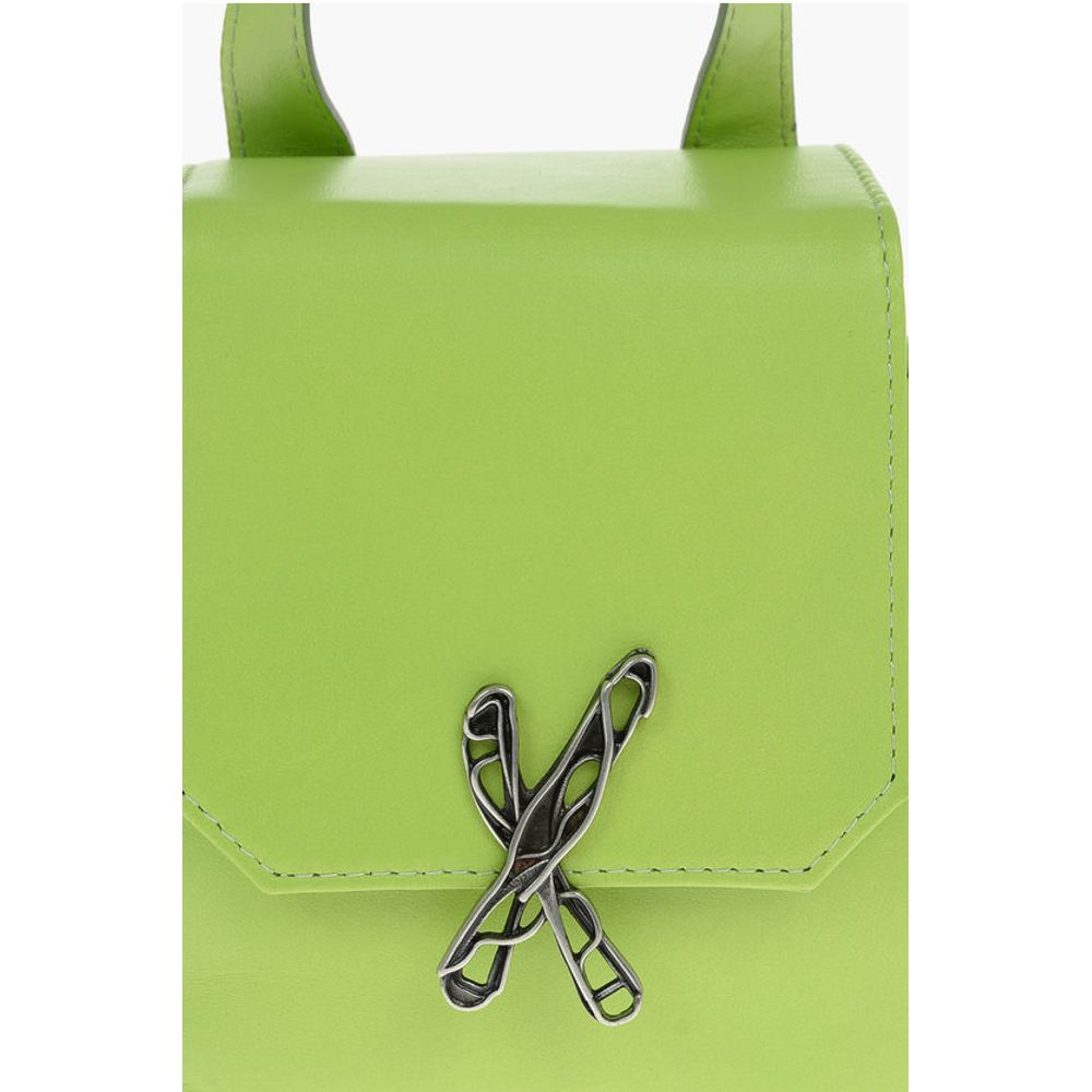 Ixos Green Calfskin Shoulder Bag