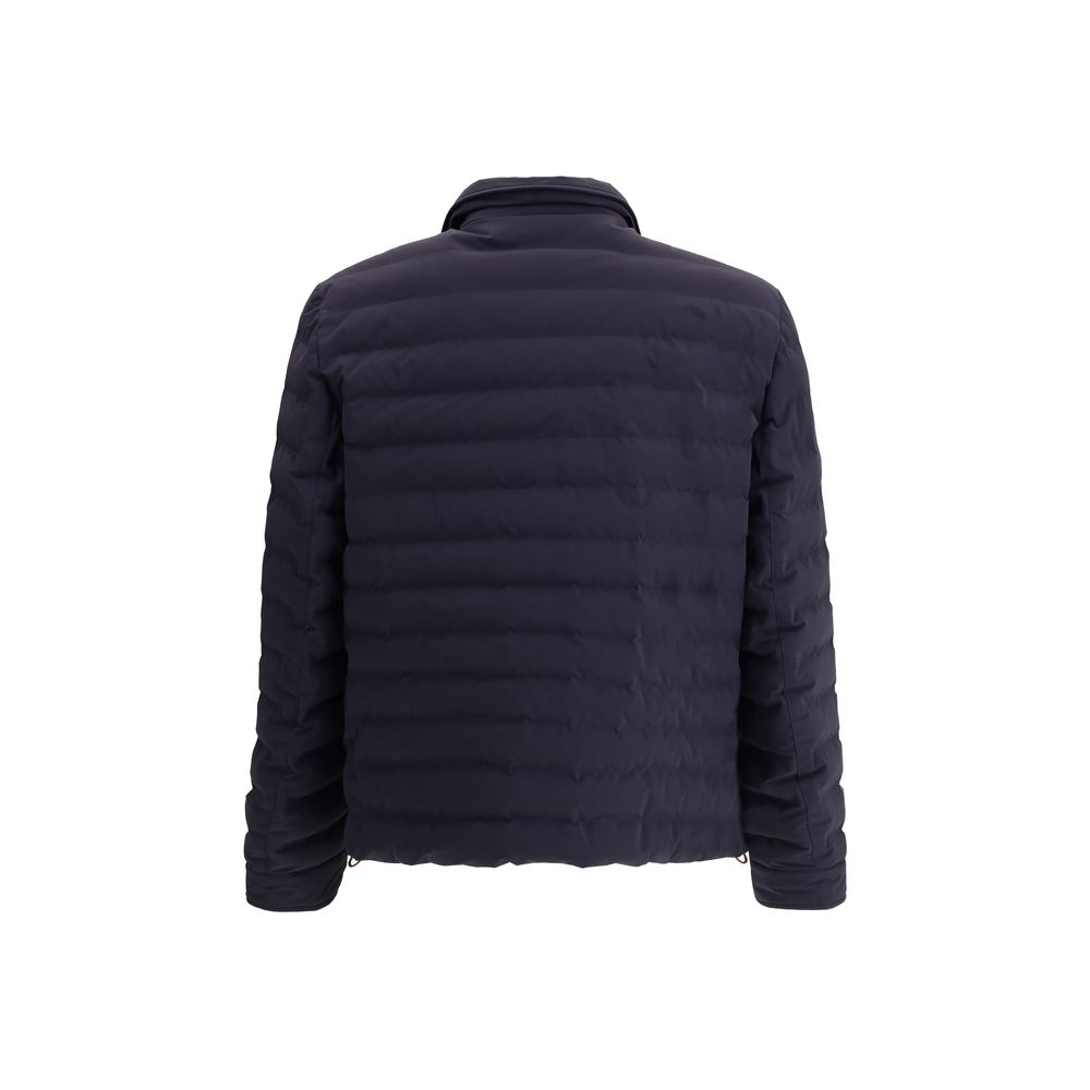Brunello Cucinelli Blue Polyester Coat