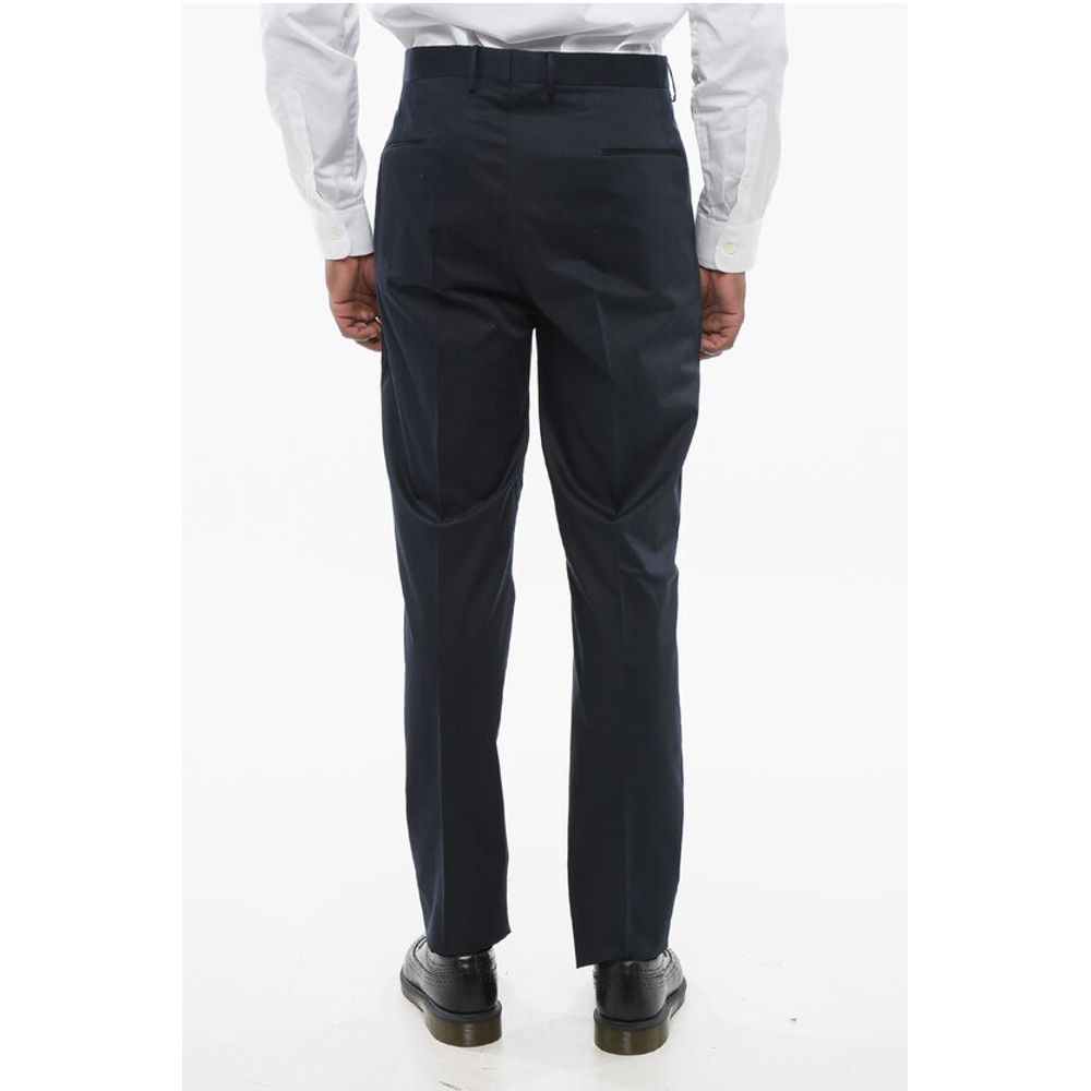 Tagliatore Stretch Cotton Chinos Pants with Belt Loops