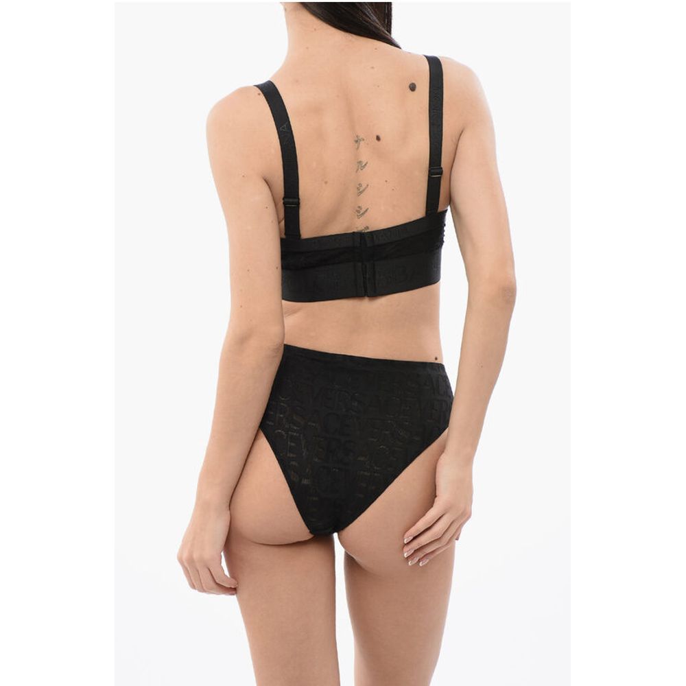 Dolce & Gabbana Lace Logoed Bra with Stretchy band
