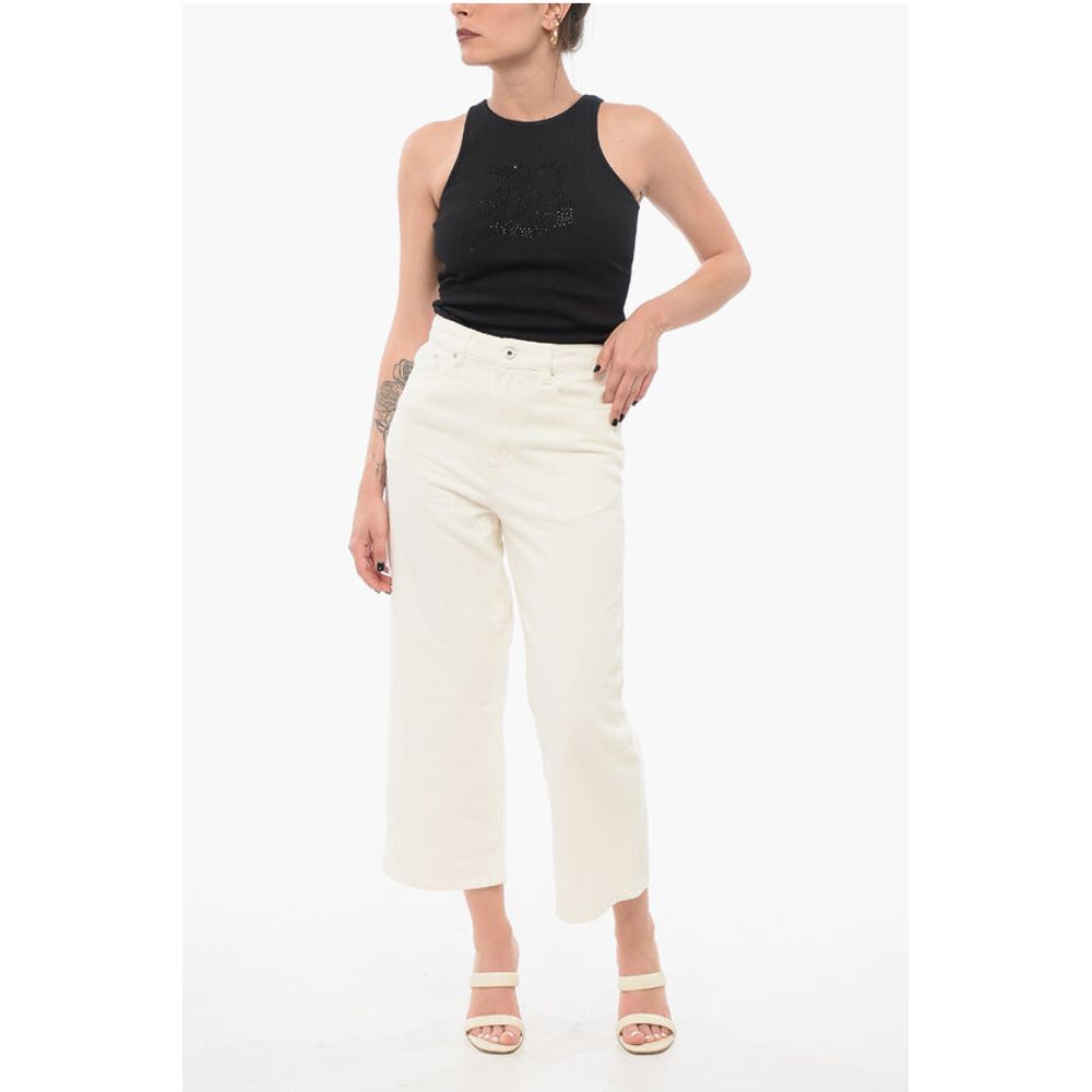Kenzo Cropped Fit SUMIRE Denims with Belt Loops 25cm