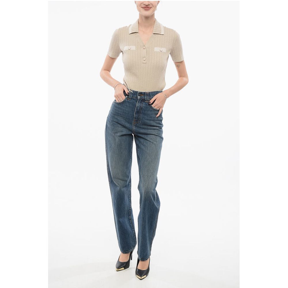 Khaite Slim Fit ALBI Denims with Belt Loops 19cm