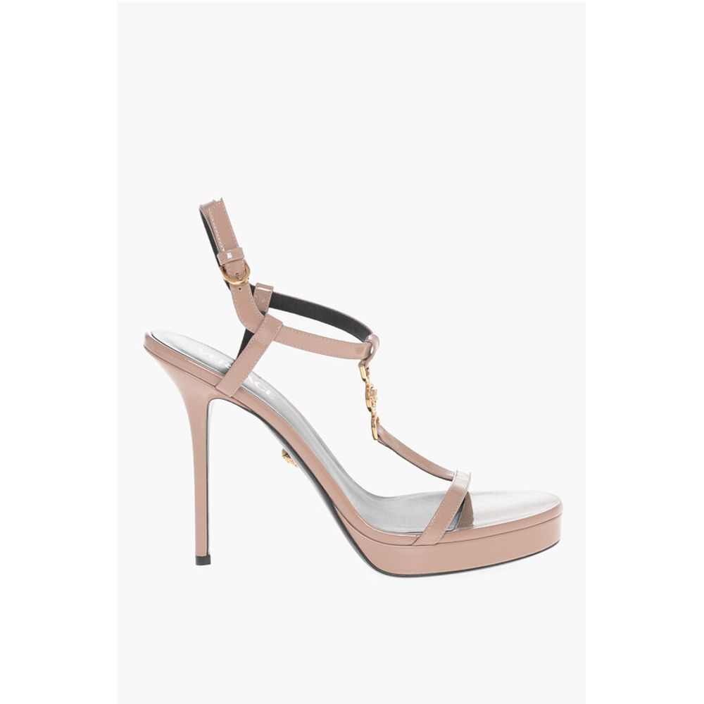 Versace Platform Sole MEDUSA Patent Leather Sandals 11cm