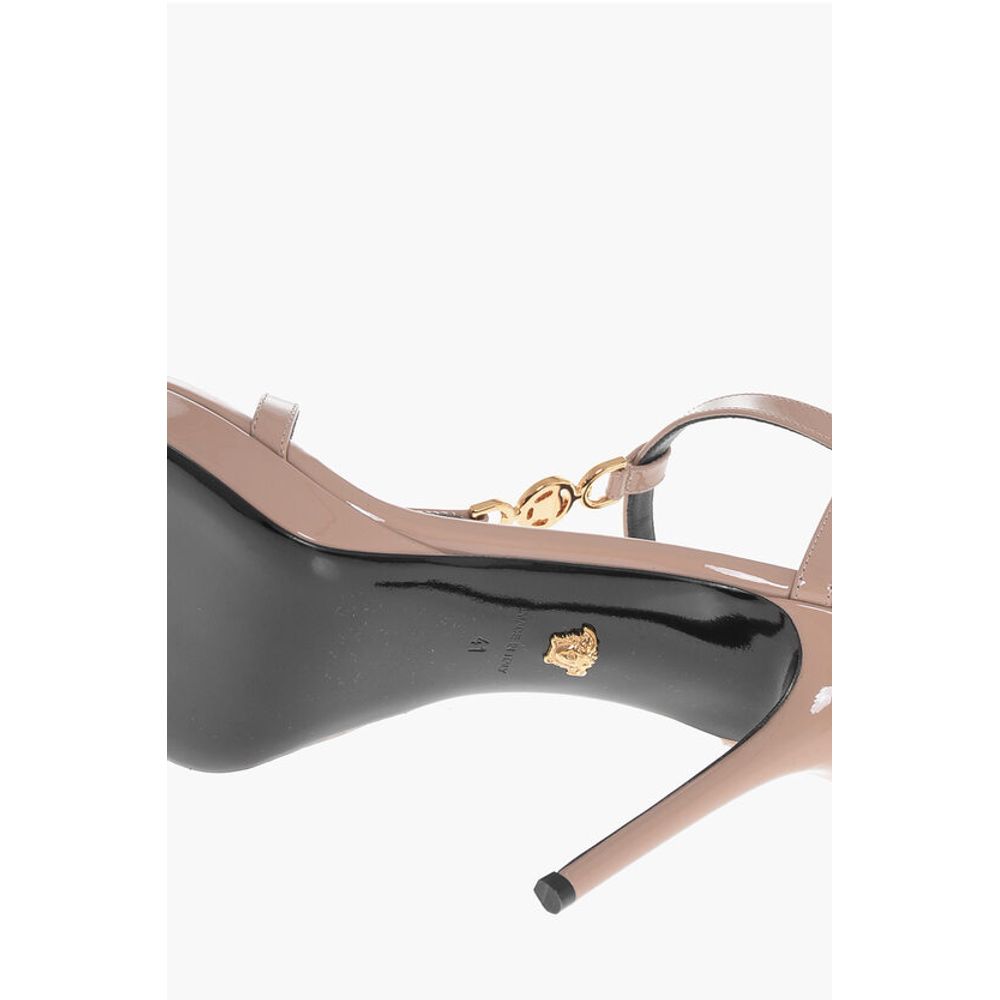 Versace Platform Sole MEDUSA Patent Leather Sandals 11cm
