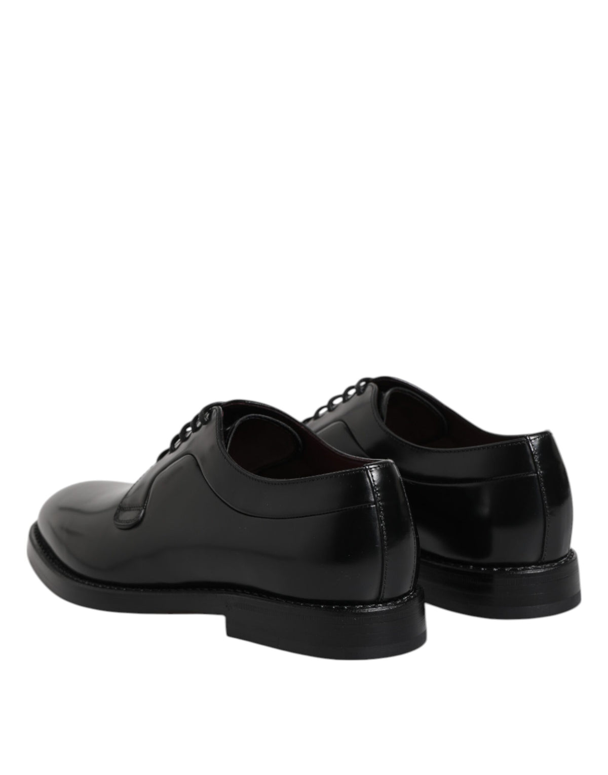 Dolce & Gabbana Black Leather Lace Up Derby Dress Formal Shoes
